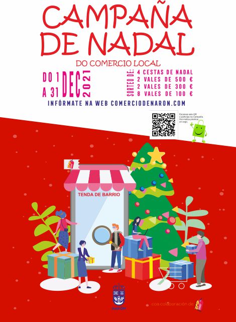 El ayuntamiento de Narón pone en marcha la Campaña Nadal 2021 para promocionar el pequeño comercio local